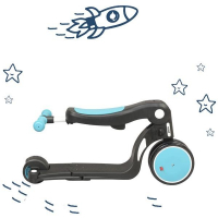 Scootizz,draisienne évolutive 5 en 1 avec barre de poussée adulte - Or