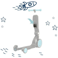 Scootizz,draisienne évolutive 5 en 1 avec barre de poussée adulte - Or