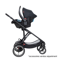 Poussette Phil&Teds Voyager V6 - Charcoal