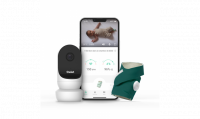 Pack Surveillance Monitor Duo 2 Owlet Smart Sock 3 - Vert Océan + Babyphone Cam 2