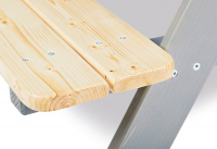 Ensemble Table-Bancs Pinolino Nicki - Gris