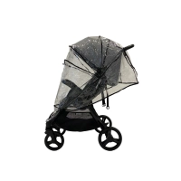 Poussette Double Baby Monsters Easy Twin 4 - Châssis Noir/ Canopys Noir