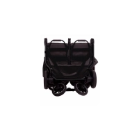Poussette Double Baby Monsters Easy Twin 4 - Châssis Noir/ Canopys Noir