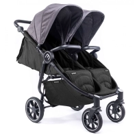 Poussette Double Baby Monsters Easy Twin 4 - Châssis Noir/ Canopys Texas