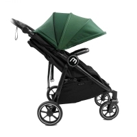 Poussette Double Baby Monsters Easy Twin 4 - Châssis Noir/ Canopys Forest