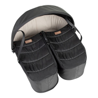 Poussette Double Mountain Buggy Nano Duo - Black + Cocoon Jumeaux