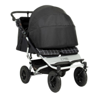 Poussette Double Mountain Buggy Duet V3.2 - Silver + Cocoon Jumeaux