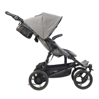 Poussette Double Mountain Buggy Duet V3.2 Luxury Edition - Herringbone + Nacelle Jumeaux
