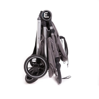 Poussette Double Baby Monsters Easy Twin 4 - Châssis Black + 2 Nacelles - Canopys Noir