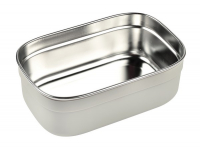 Boîte Repas Inox Béaba - Gris Velours/Bleu Baltique