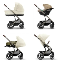 Poussette Cybex Balios S Lux 2 TPE - Seashell Beige + Nacelle Cot S Lux