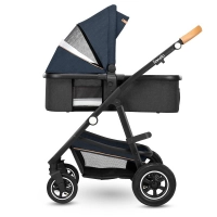Poussette Lionelo Amber + Nacelle - Blue Navy