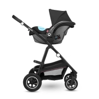 Poussette Lionelo Amber + Nacelle + Coque Auto Astrid - Pink Rose