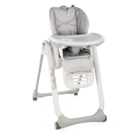Chaise Haute Chicco Polly 2 Start - Happy Silver