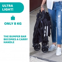 Poussette Double Chicco Ohlala Twin - Black Night