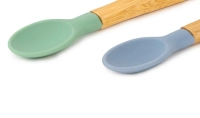 Lot 2 Cuillères Citron Bambou - Green/Dusty Blue