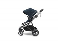 Poussette Thule Sleek - Châssis Silver + Nacelle - Navy Blue