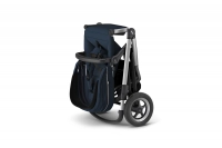 Poussette Thule Sleek - Châssis Silver + Nacelle - Navy Blue