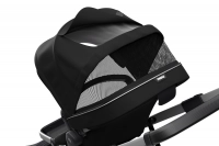 Poussette Thule Sleek - Châssis Silver + Nacelle - Midnight Black