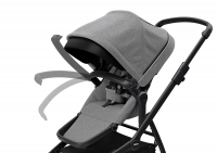 Poussette Thule Sleek - Châssis Black + Nacelle - Grey Melange