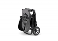 Poussette Thule Sleek - Châssis Black + Nacelle - Grey Melange
