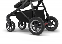 Poussette Thule Sleek - Châssis Black + Nacelle - Grey Melange