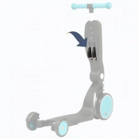 Scootizz,draisienne évolutive 5 en 1 avec barre de poussée adulte - Bleu