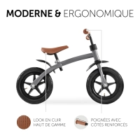 Draisienne Hauck E Z Rider 12 - Matt Grey