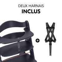 Chaise Haute Hauck Alpha+ - Dark Grey