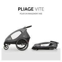 Remorque Vélo Hauck Dryk Duo - Grey