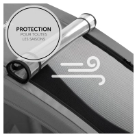 Remorque Vélo Hauck Dryk Duo - Grey