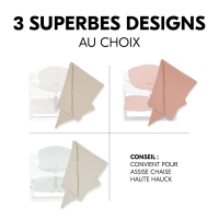 Lot 3 Langes Hauck Cuddle N Clean - Beige Dots/Cork/Beige