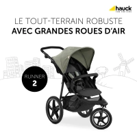 Poussette Hauck Runner 2 - Mickey Mouse Olive