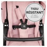Poussette Hauck Vision X + Nacelle - Melange Rose