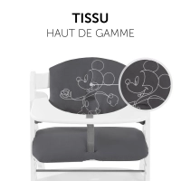 Coussin Chaise Haute Hauck Select - Mickey Mouse Anthracite