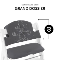 Coussin Chaise Haute Hauck Select - Mickey Mouse Anthracite