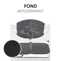 Coussin Chaise Haute Hauck Select - Mickey Mouse Anthracite