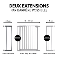 Extension 21cm Barrière de Sécurité Hauck - Dark Grey