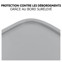 Plateau Repas Hauck Alpha Wooden - Grey