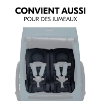 Coussin d'assise pour remorques de vélo Bike Trailer Comfort Seat Black - Black