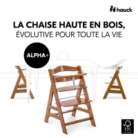 Chaise Haute Hauck Alpha+ - Walnut