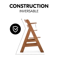 Chaise Haute Hauck Alpha+ - Walnut