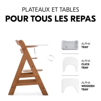 Chaise Haute Hauck Alpha+ - Walnut