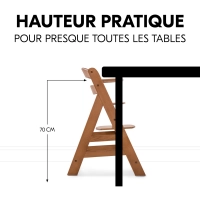 Chaise Haute Hauck Alpha+ - Walnut