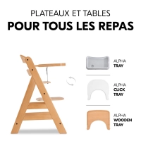 Chaise Haute Hauck Alpha+ - Natural