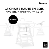 Chaise Haute Hauck Alpha+ - White