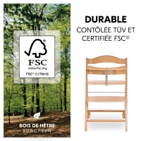 Chaise Haute Hauck Beta+ - Natural