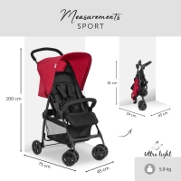 Poussette Hauck Sport - Red