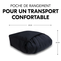 Chancelière Pushchair Footmuff  Winter Black - Black