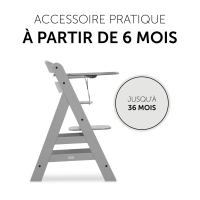 Plateau Repas Hauck Alpha Click - Grey